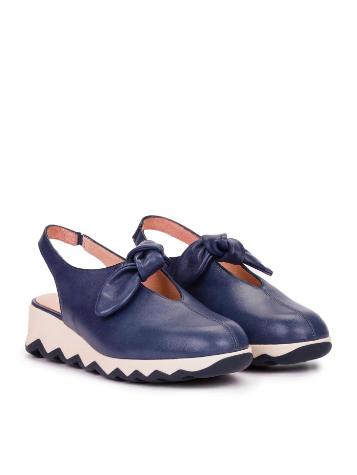 ZAPATO DESTALONADO LIGERO DE MUJER WONDERS SIMON 02 C-7602 Marino