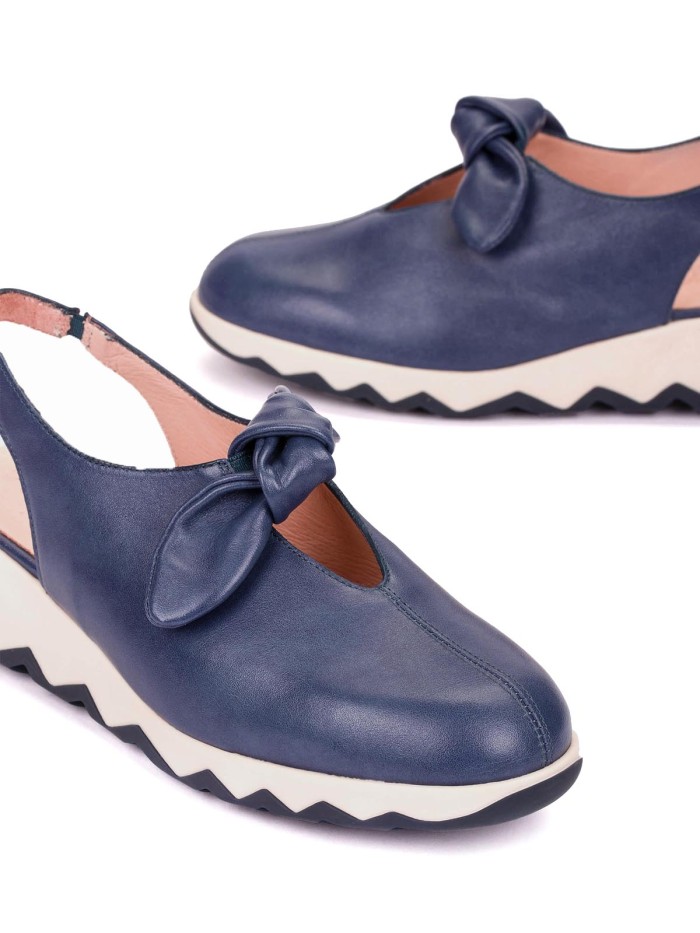 ZAPATO DESTALONADO LIGERO DE MUJER WONDERS SIMON 02 C-7602 Marino