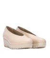 ZAPATO PIEL DE CUÑA DE MUJER WONDERS FLY C-33100 BEIGE