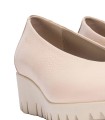 ZAPATO PIEL DE CUÑA DE MUJER WONDERS FLY C-33100 BEIGE