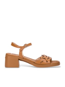 SANDALIAS TROQUELADAS DE PIEL PARA MUJER WONDERS MOAI 01 CUERO