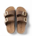 SANDALIAS DE PLATAFORMA EN PIEL DE SERRAJE PARA MUJER YOKONO WIWI 003 MARRÓN