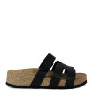 SANDALIAS DE PIEL NEGRO CON PALTAFORMA PARA MUJER YOKONO WIWI 125