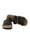 SANDALIAS DE PIEL NEGRO CON PALTAFORMA PARA MUJER YOKONO WIWI 125