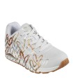 Skechers x JGoldcrown: Uno - Metallic Love 155523 BLANCO