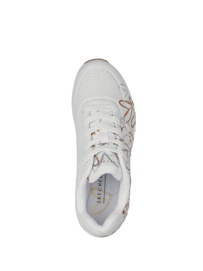 Skechers x JGoldcrown: Uno - Metallic Love 155523 BLANCO