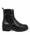 BOTAS DE PIEL CON ELÁSTICO PARA MUJER APLAUSO 30843 NEGRO