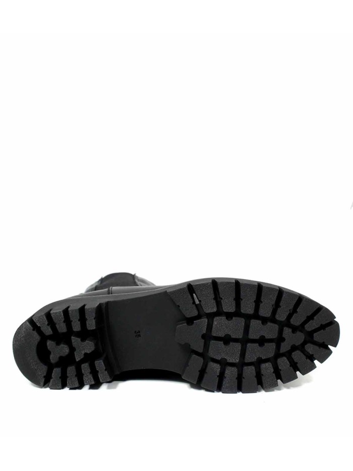 BOTAS DE PIEL CON ELÁSTICO PARA MUJER APLAUSO 30843 NEGRO
