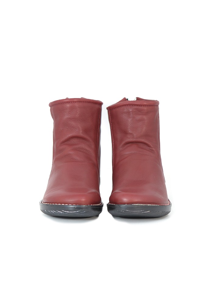 BOTINES MUJER PIEL 6426 BURDEOS