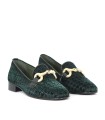 MOCASINES MUJER VELVET KAKI