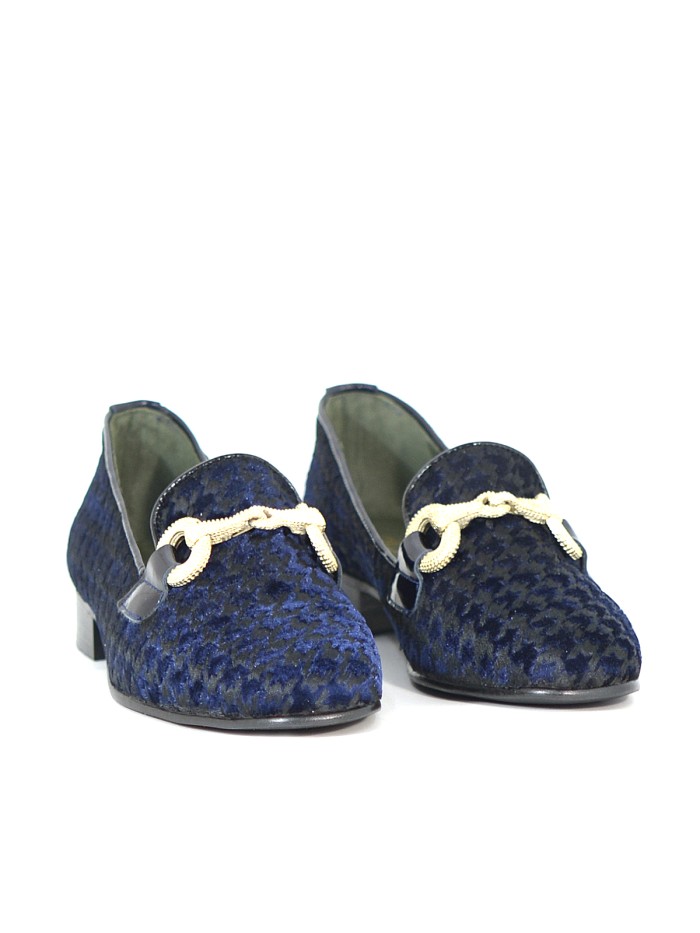 MOCASINES MUJER VELVET MARINO
