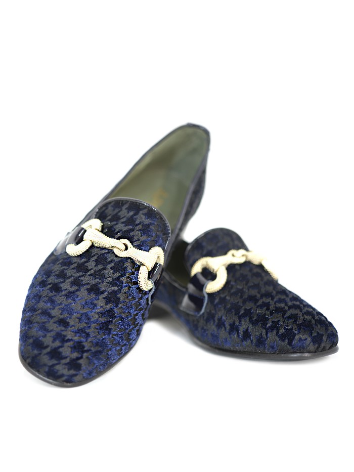 MOCASINES MUJER VELVET MARINO