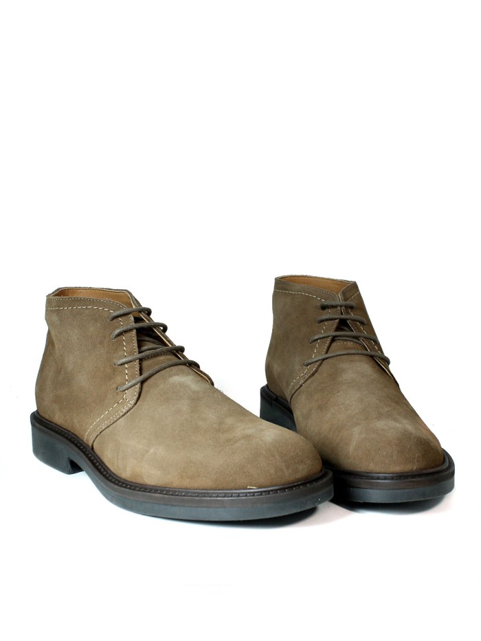 BOTAS DE CORDONES EN PIEL DE SERRAJE PARA CABALLERO APLAUSO 83644 LODO