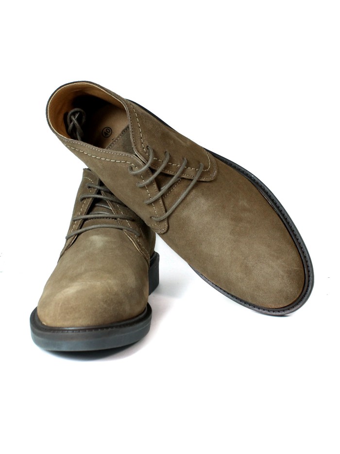 BOTAS DE CORDONES EN PIEL DE SERRAJE PARA CABALLERO APLAUSO 83644 LODO