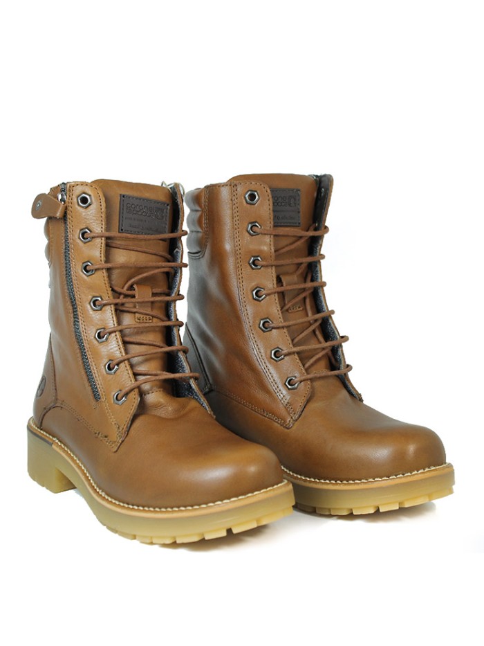 BOTINES DE MUJER EN PIEL CON CORDONES CORONEL TAPIOCCA C-1306-13 CUERO