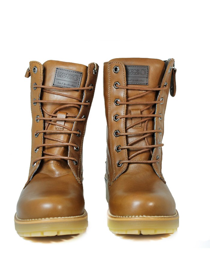 BOTINES DE MUJER EN PIEL CON CORDONES CORONEL TAPIOCCA C-1306-13 CUERO