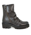 BOTA DE PIEL PARA MUJER HOSIS ESG4029 MARRÓN