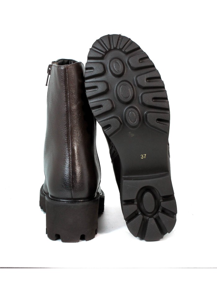 BOTA DE PIEL PARA MUJER HOSIS ESG4029 MARRÓN