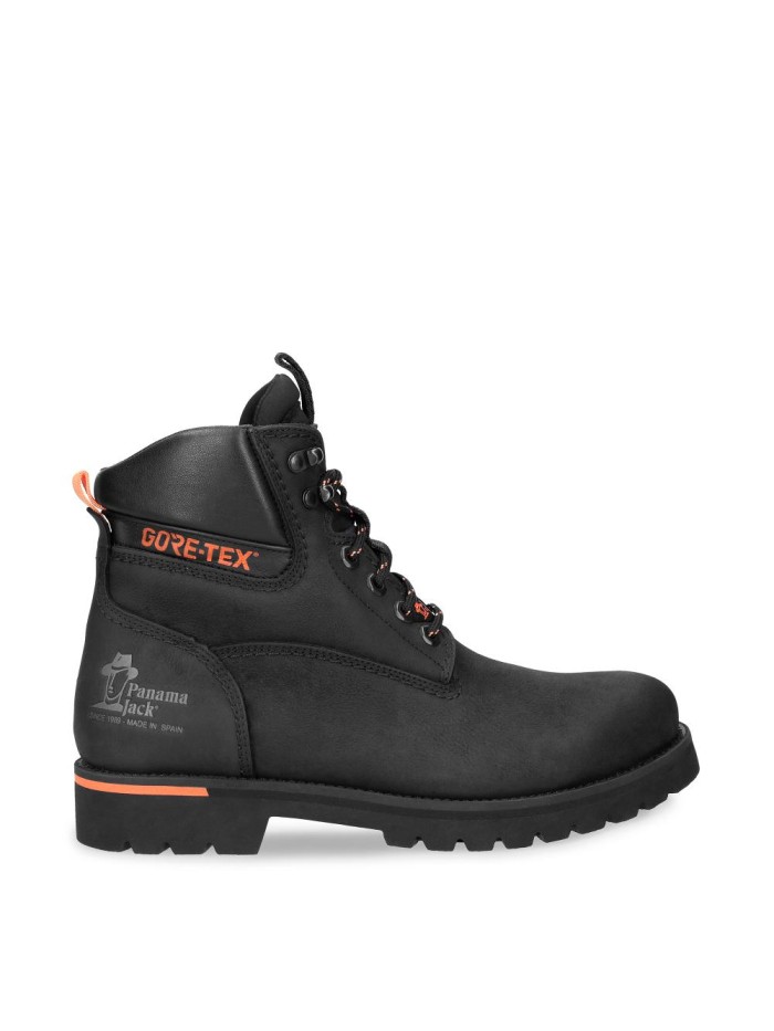 BOTA CORDONES CON FORRO GORE TEX PANAMA JACK AMUR GTX URBAN C1 NOBUCK NEGRO