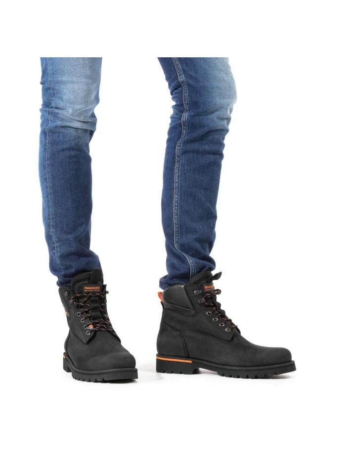 BOTA CORDONES CON FORRO GORE TEX PANAMA JACK AMUR GTX URBAN C1 NOBUCK NEGRO