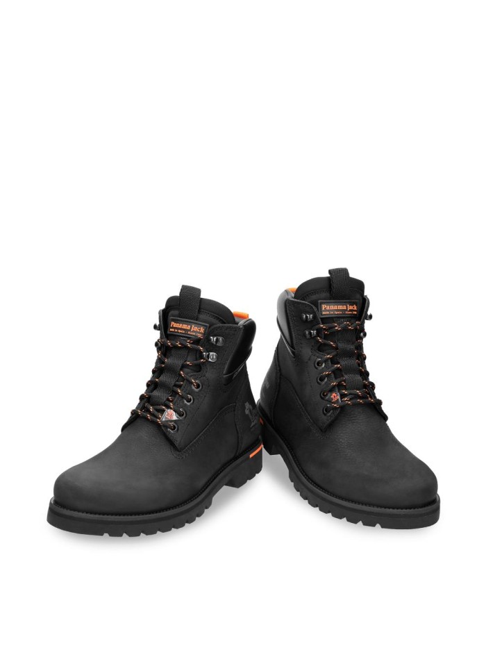 BOTA CORDONES CON FORRO GORE TEX PANAMA JACK AMUR GTX URBAN C1 NOBUCK NEGRO