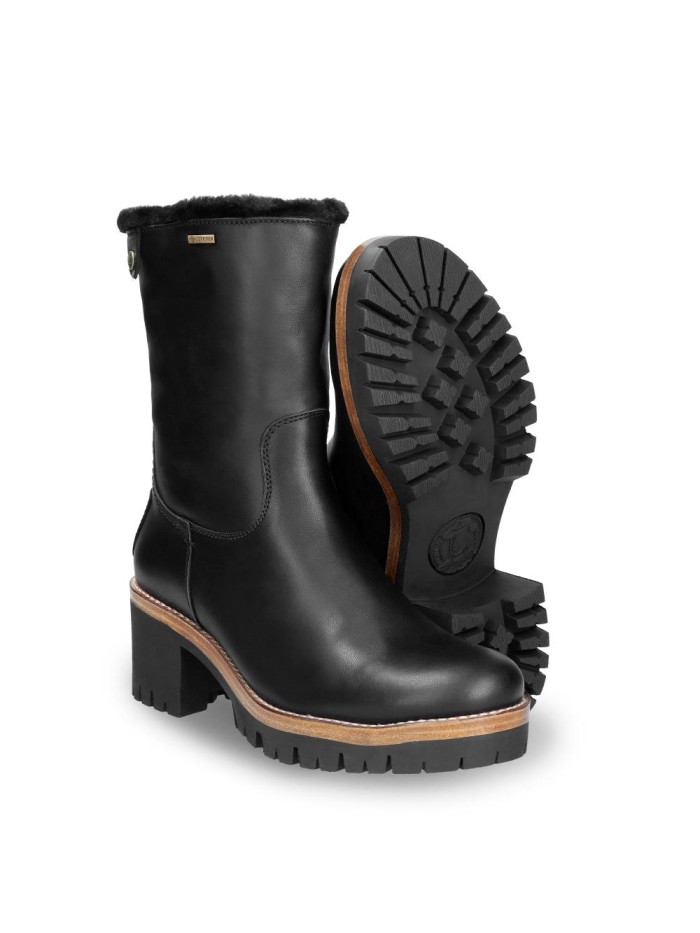 BOTAS DE PIEL CON FORRO Gore-Tex®  PANAMA JACK PIOLA GTX B1 NEGRO