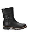 BOTAS DE PIEL CON FORRO DE PELO PANAMA JACK FELIA IGLOO TRAV B2 NEGRO