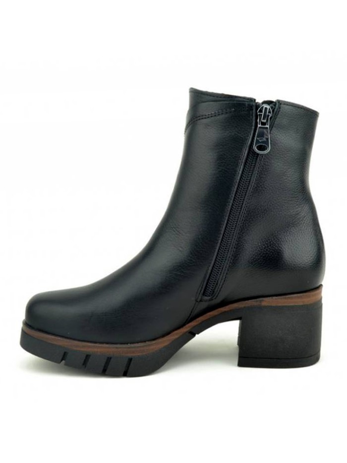 BOTINES DE TACÓN EN PIEL PAULA URBAN TEXAS 11-1140 NEGRO