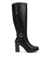 BOTAS DE TACÓN DE CAÑA ALTA MUJER PIKOLINOS CONNELLY W7M-9798 NEGRO