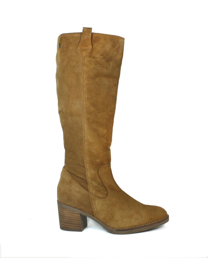 BOTAS ALTAS DE SERRAJE CON CREMALLERA PORRONET NORA 4547 CUERO