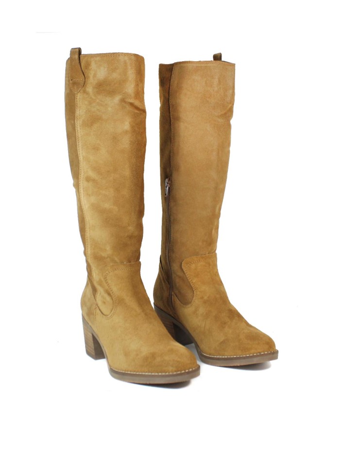 BOTAS ALTAS DE SERRAJE CON CREMALLERA PORRONET NORA 4547 CUERO