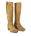 BOTAS ALTAS DE SERRAJE CON CREMALLERA PORRONET NORA 4547 CUERO