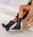 BOTAS COWBOY MUJER LIA NEGRO
