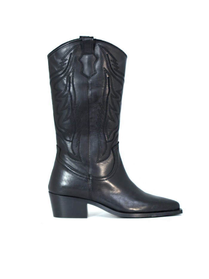 BOTAS COWBOY MUJER LIA NEGRO