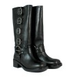 BOTAS DE PIEL CON HEBILLAS PARA MUJER VEXED SELENA NEGRO