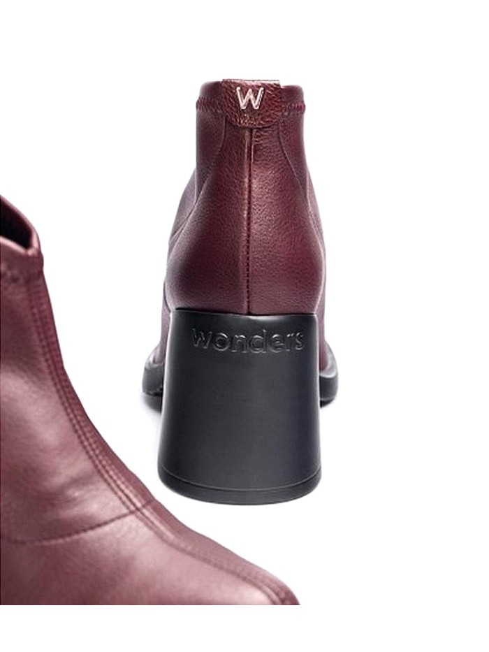 BOTINES TACÓN MUJER M-5504 BURDEOS