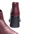 BOTINES TACÓN MUJER M-5504 BURDEOS