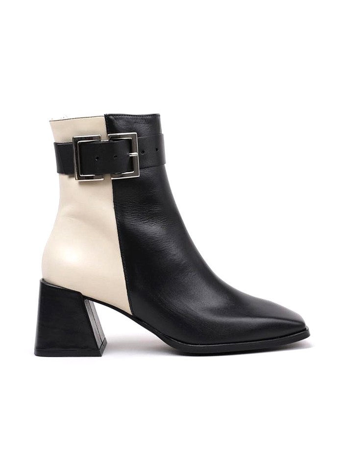BOTINES BLANCO Y CREMA MUJER H-4350