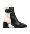 BOTINES BLANCO Y CREMA MUJER H-4350