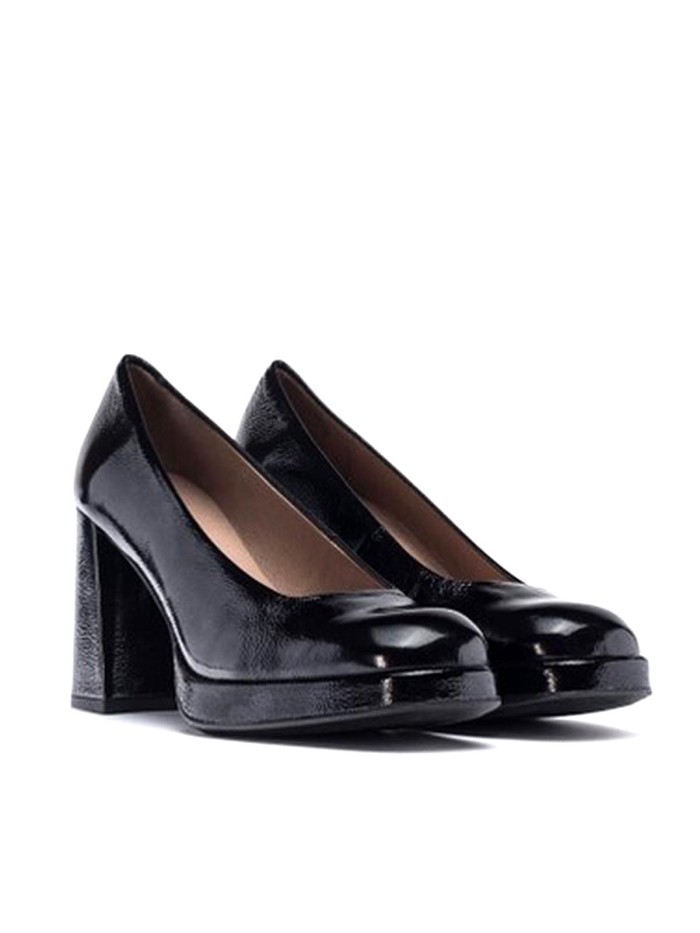 ZAPATOS MUJER DE CHAROL TACÓN H-5921 NEGRO