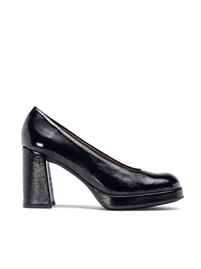 ZAPATOS MUJER DE CHAROL TACÓN H-5921 NEGRO