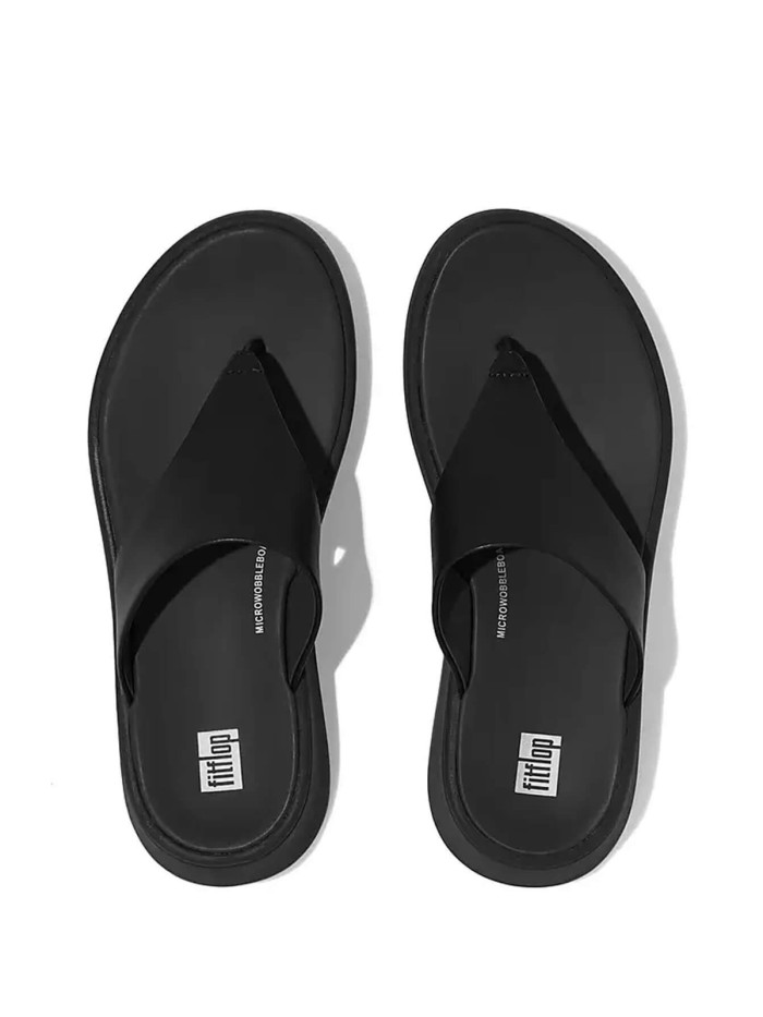 SANDALIAS SLIP ON DE PIEL FITFLOP FW4-090-F-MODE LEATHER NEGRO