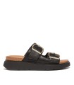 SANDALIAS DE PIEL CON HEBILLAS FITFLOP HE8-001-GEN-FF BUCKLE NEGRO