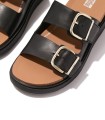 SANDALIAS DE PIEL CON HEBILLAS FITFLOP HE8-001-GEN-FF BUCKLE NEGRO
