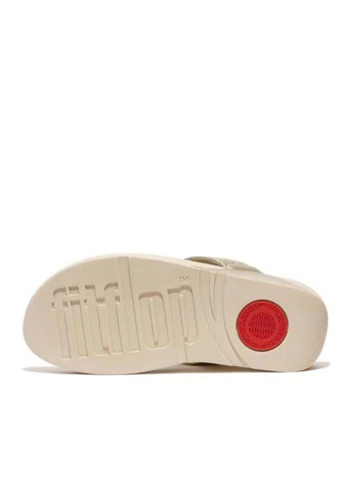SANDALIAS SLIP ON DE PIEL HN8-675 LULU PADDED-KNOT PLATINO