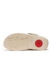 SANDALIAS SLIP ON DE PIEL HN8-675 LULU PADDED-KNOT PLATINO