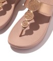 SANDALIAS DE DEDO EN PIEL HJ1-323 HALO BEAD-CIRCLE ROSA
