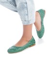 BAILARINAS TRENZADAS DE MUJER CARMELA 16166207 VERDE