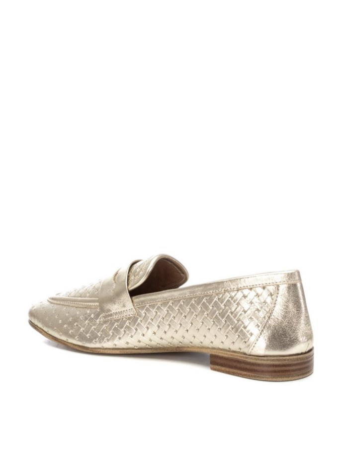 MOCASINES DE PIEL ENTRELAZADA DE MUJER CARMELA 16155804 ORO