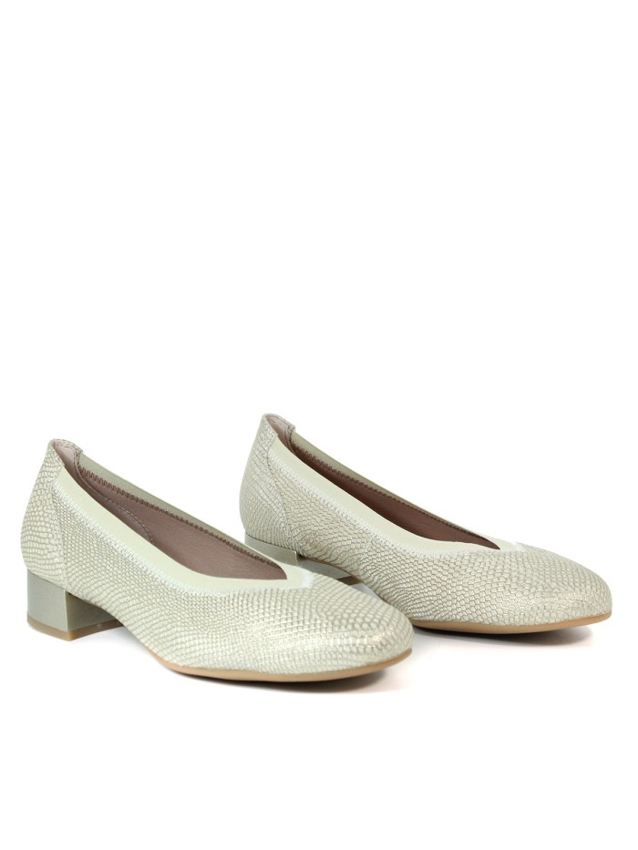 ZAPATO DE SALON CON ELASTICO PITILLOS 5710 ORO